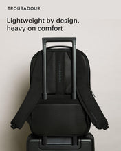 Load image into Gallery viewer, Eco-Friendly Waterproof Laptop Backpack with Luggage Sleeve - Fits 17" Laptops