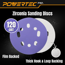 Load image into Gallery viewer, Premium 100-Pack 120 Grit 5-Inch Hook and Loop Sanding Discs for Professionals