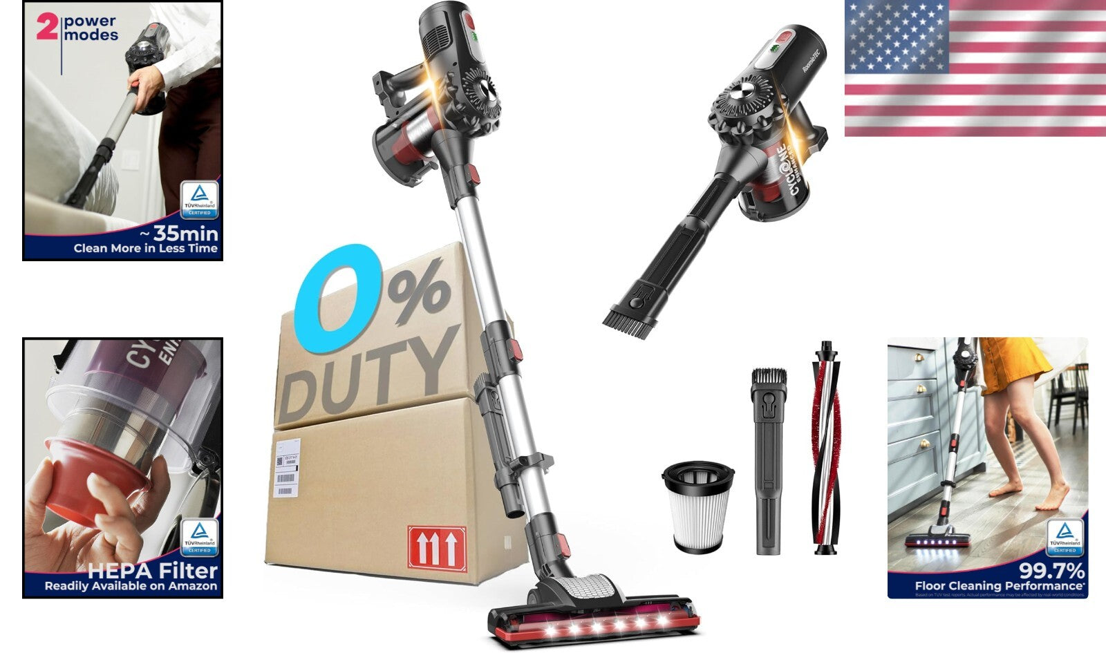 Rechargeable Lightweight Vacuum - Cordless 2-in-1 Cleaner for Deep Cleaning Pets
