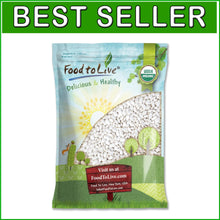 Load image into Gallery viewer, Nutritious Organic Great Northern Beans, 15 lb Bulk - Perfect for Soups &amp; Salads