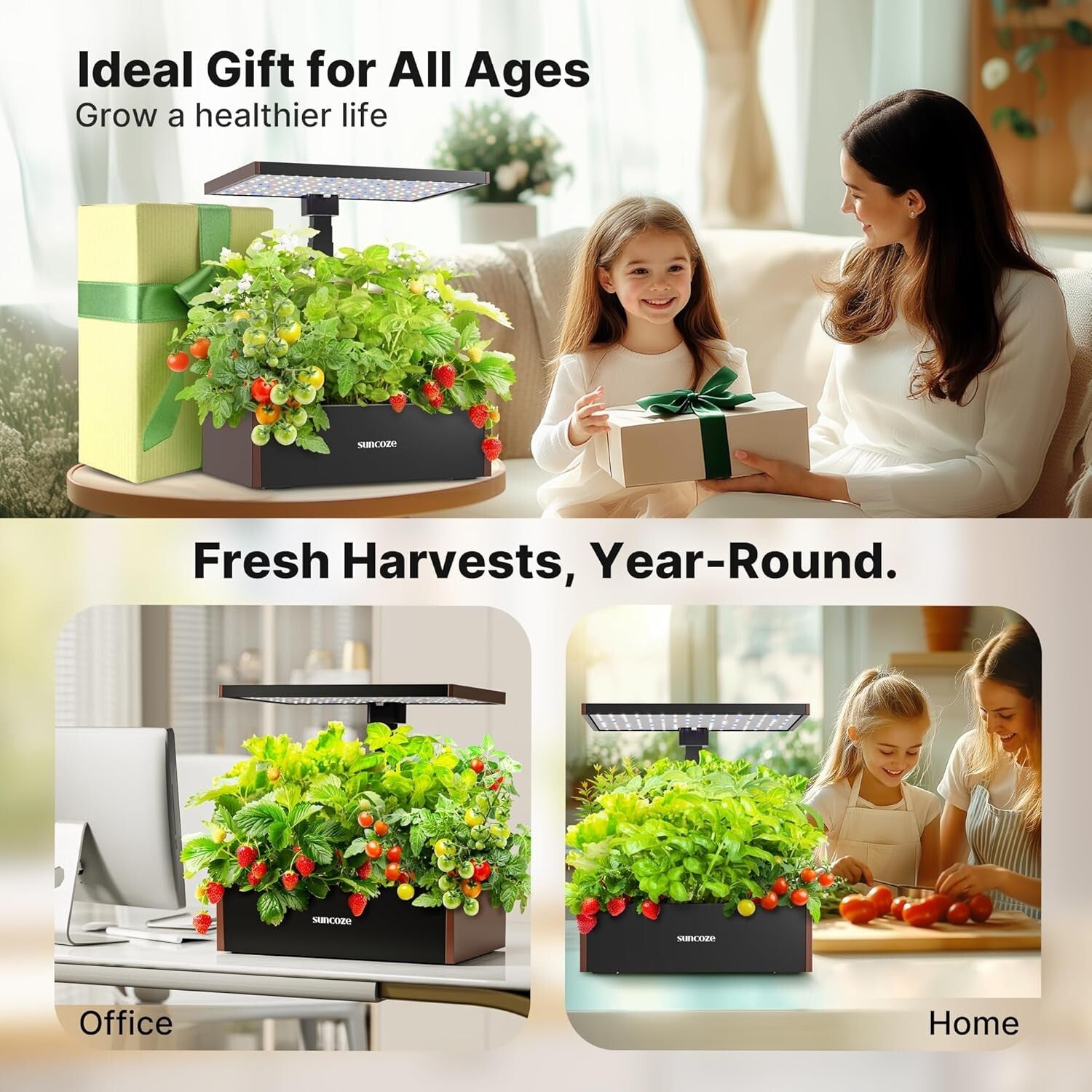Complete Hydroponics Garden Kit - 20 Pods, Light Timer & Water Level Indicator