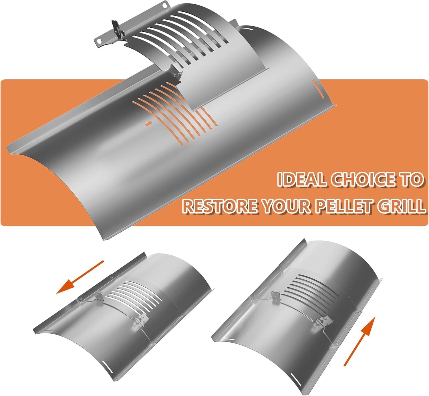 Universal Flame Broiler Replacement for Pit Boss Pellet Grills - Easy Install