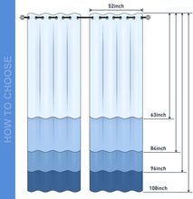 Load image into Gallery viewer, Soft Touch Polyester Blackout Curtains with Forest Design - 2 Panels 52"x84"
