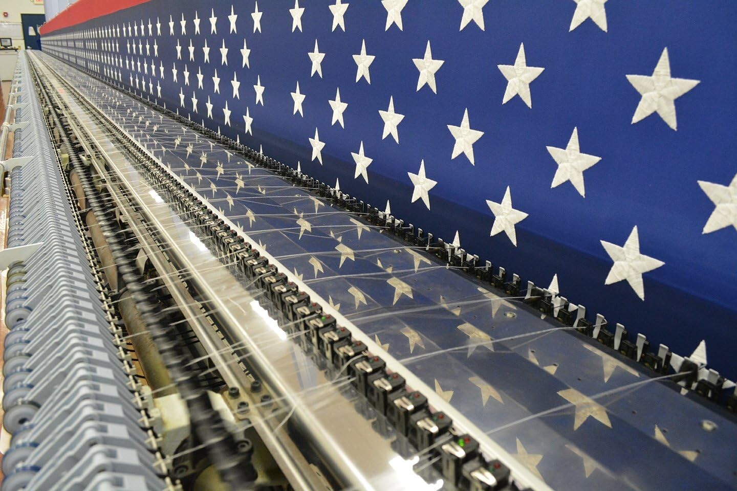 Beautifully Embroidered 8x12'' PolyExtra American Flag for Patriotic Displays