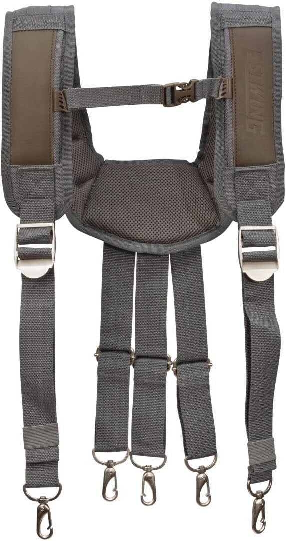 Cooling Mesh Padded Tool Belt Suspenders - Durable with Adjustable Chest Strap