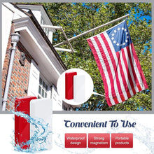 Load image into Gallery viewer, 24-Piece Magnetic Outdoor Flag Weights - Waterproof &amp; Stylish Red/White
