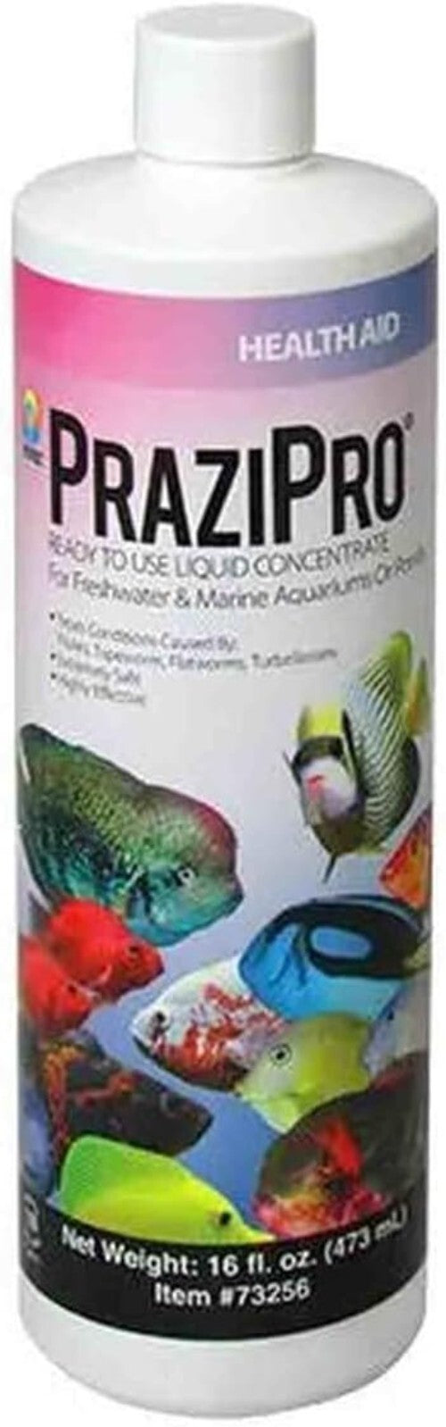 Prazipro 16oz Liquid Treatment for Healthy Fish - Targets Flukes & Tapeworms