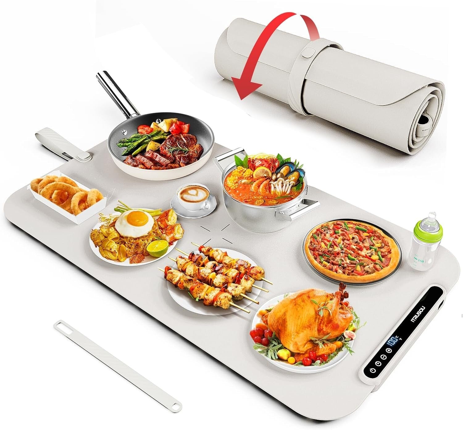 Electric Warming Mat with Timer - Perfect for Parties, Buffets & Daily Use