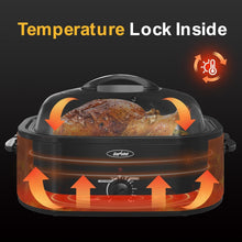 Load image into Gallery viewer, Stainless Steel Electric Roaster Oven with Defrost/Warm Feature - 20 Qt Capacity