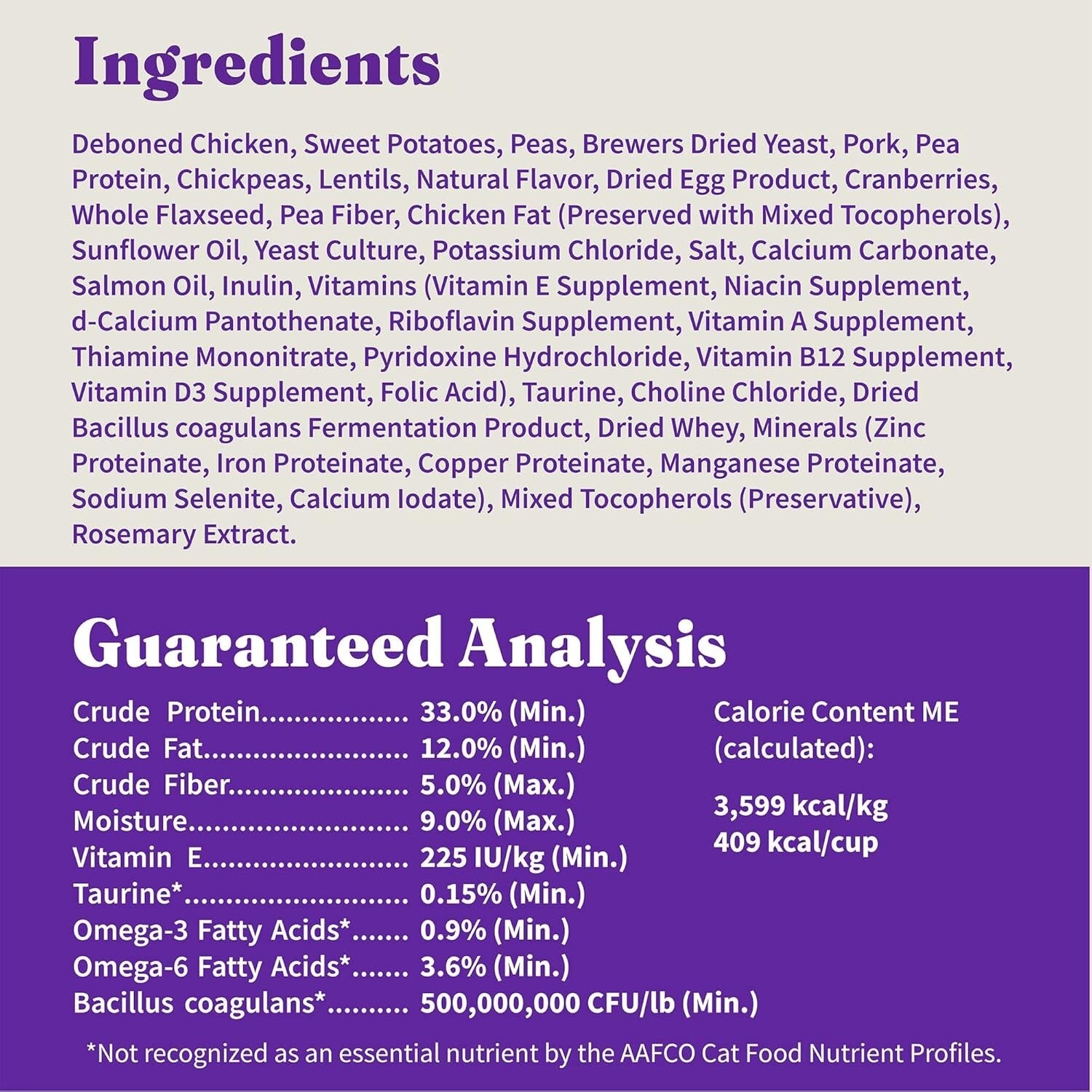 All-Natural Grain-Free Cat Kibble with Cage-Free Chicken for Digestive Health