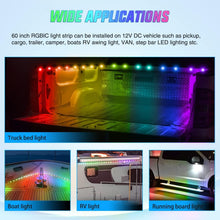 Load image into Gallery viewer, Flexible LED Truck Bed Light Strip - 60inch RGBIC with Music Sync &amp; Mounting Kit