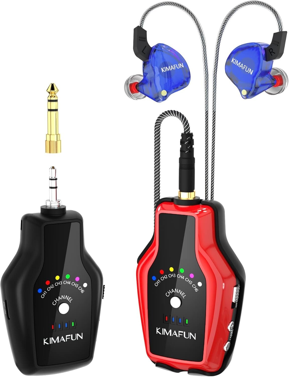 Multi-Channel Wireless In-Ear Monitor System with Noise Isolation & Accessories