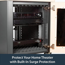 Load image into Gallery viewer, Power Distribution Unit with 8 Outlets - 1U Rack Mount &amp; Surge Protection