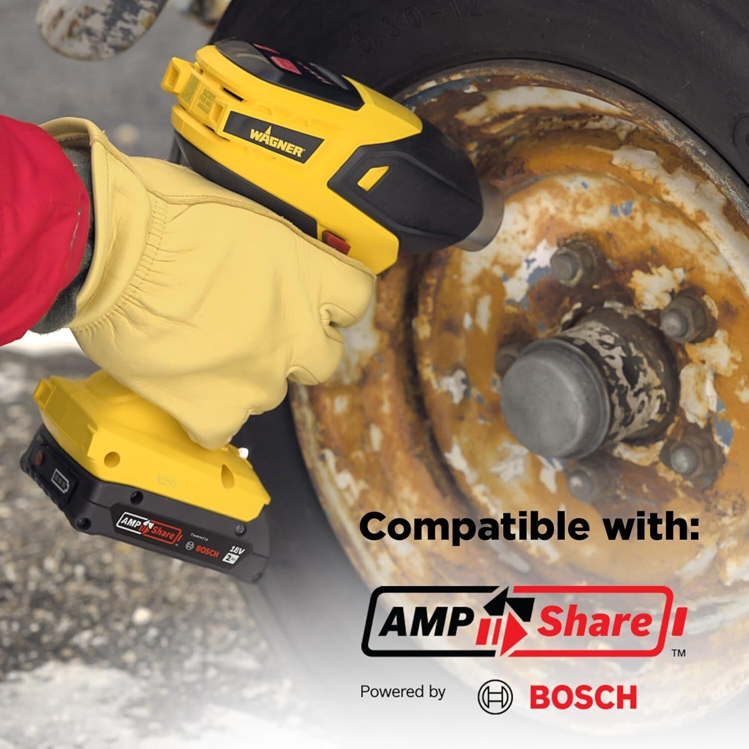 Versatile Cordless Heat Gun - SprayTech FURNO 550, 5 Temp Settings, 2 Nozzles