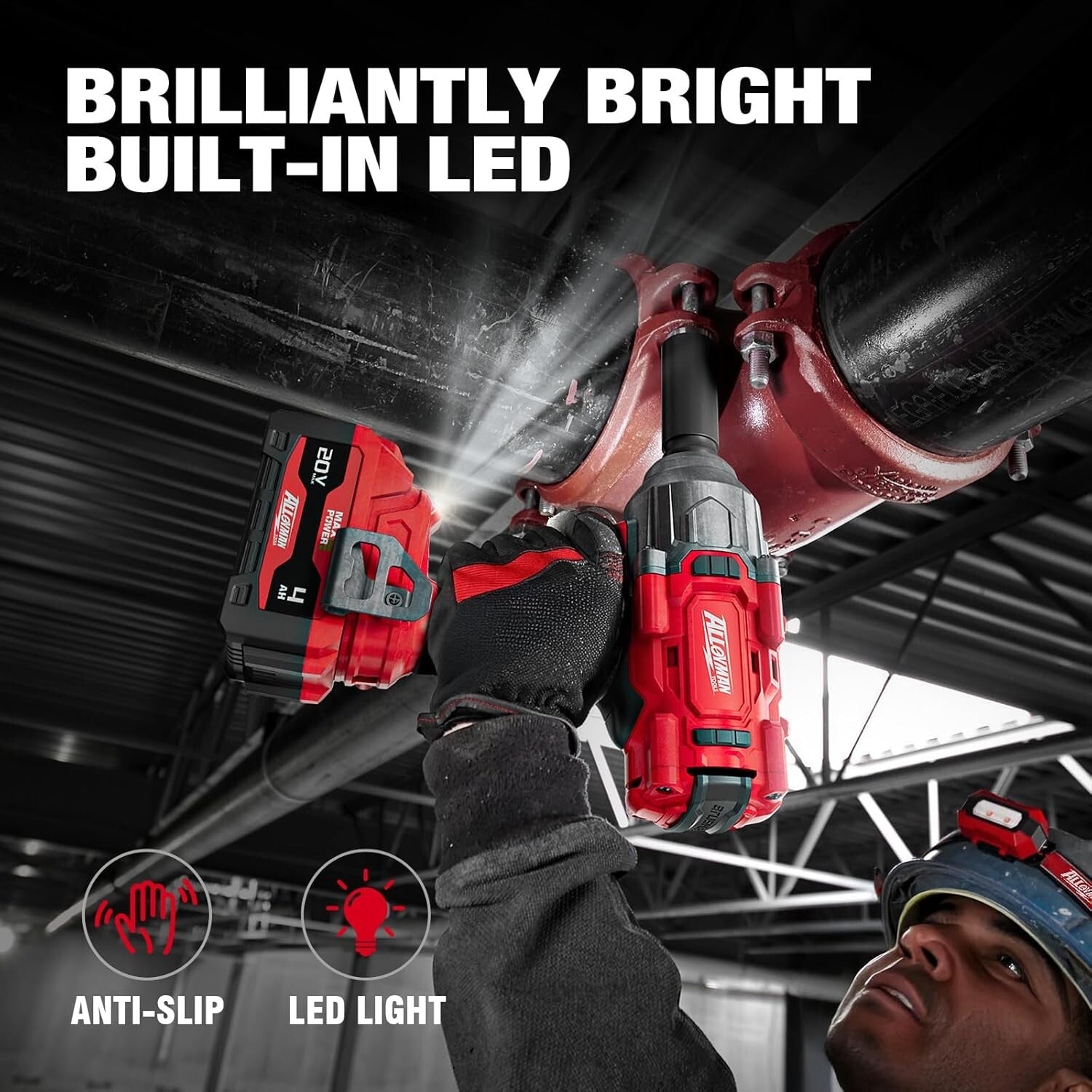 Lightweight Cordless Impact Driver with 4000mAh Battery - Ideal for Mechanics