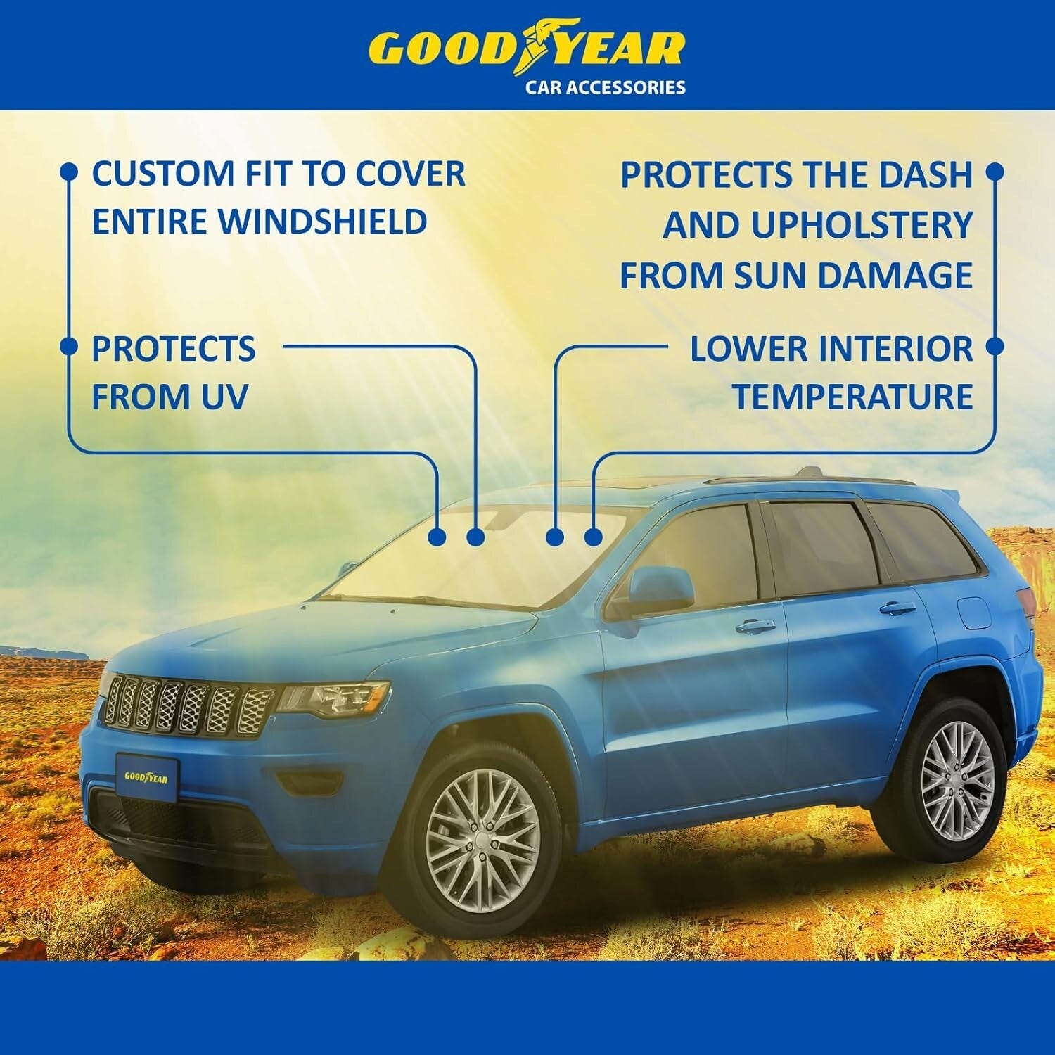 Foldable Windshield Sunshade for Kia Seltos 21-25: Ultimate Heat & UV Blocker