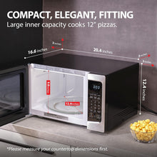 Load image into Gallery viewer, Voice-Activated 1.3 Cu Ft Microwave - Sensor Cooking, Mute Function &amp; Child Lock