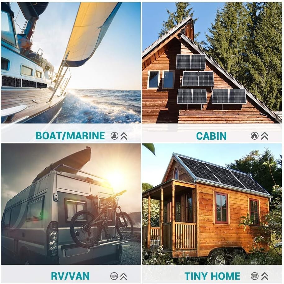 50 Watt Monocrystalline Solar Panel - Compact & Lightweight for Off-Grid Power