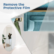 Load image into Gallery viewer, Clear Reflection 12x24 Acrylic Mirrors Set - Shatterproof &amp; Customizable Design