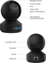 Load image into Gallery viewer, 360° Baby and Pet Monitor - 5MP Indoor Camera with Night Vision &amp; Two-Way Talk