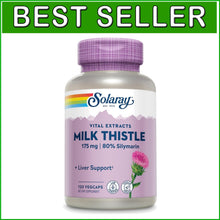 Load image into Gallery viewer, Vegan Milk Thistle 175mg Extract - Non-GMO Liver Health Support in 120 VegCaps
