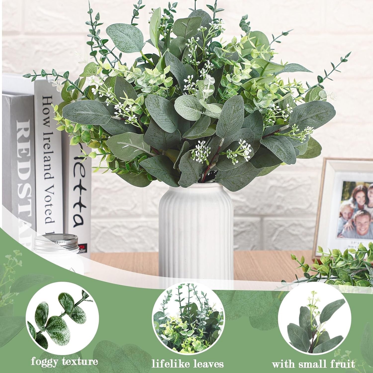 200 Pcs Water-Resistant Mixed Eucalyptus Stems for Elegant Floral Arrangements