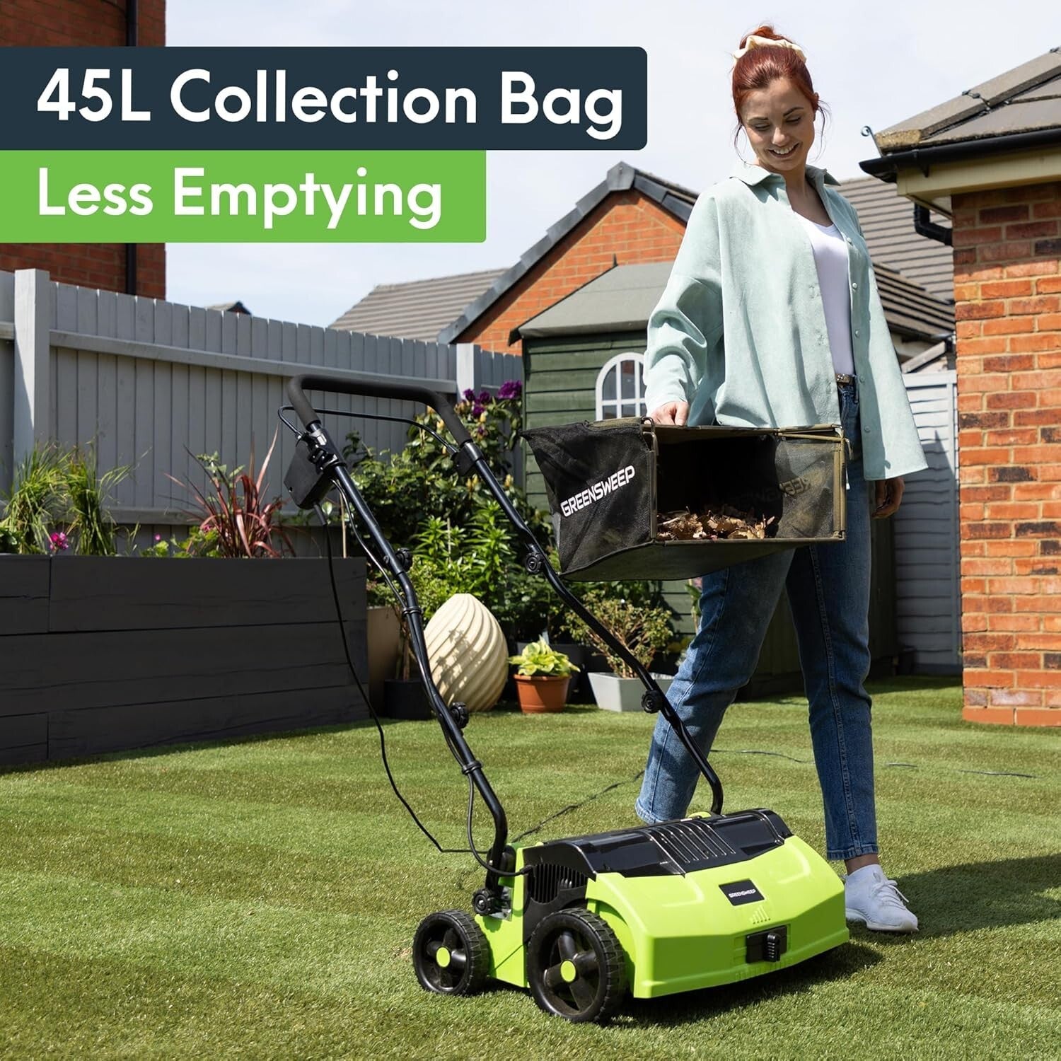 Lightweight Vacuum Cleaner for Artificial Grass – Foldable with 45L Capacity
