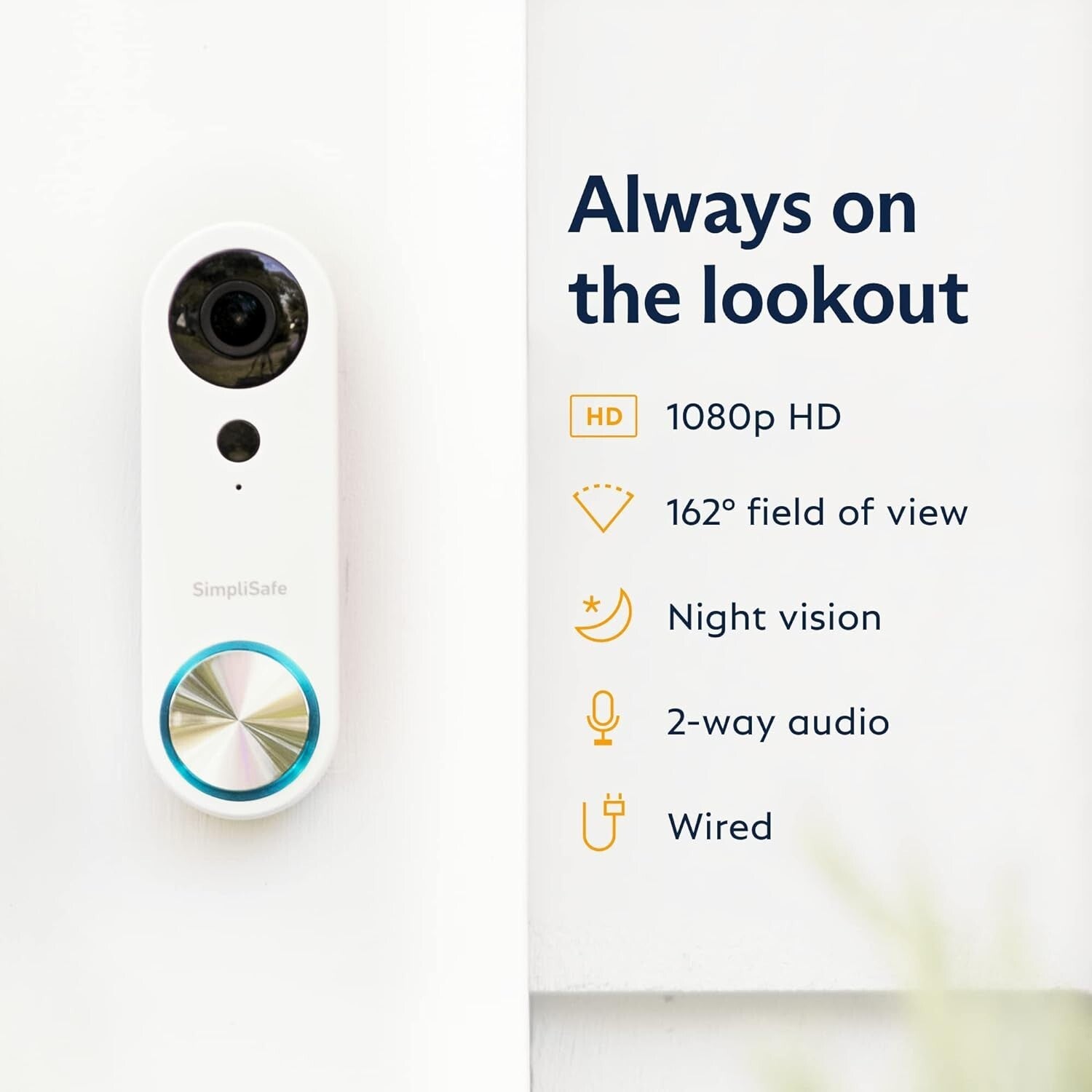Advanced 1080p Doorbell with Instant Alerts & Activity Zones for Home Safety