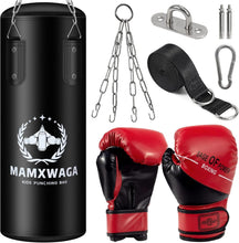 Load image into Gallery viewer, Kids Punching Bag with 6oz Gloves - Perfect for Kickboxing &amp; Taekwondo Training