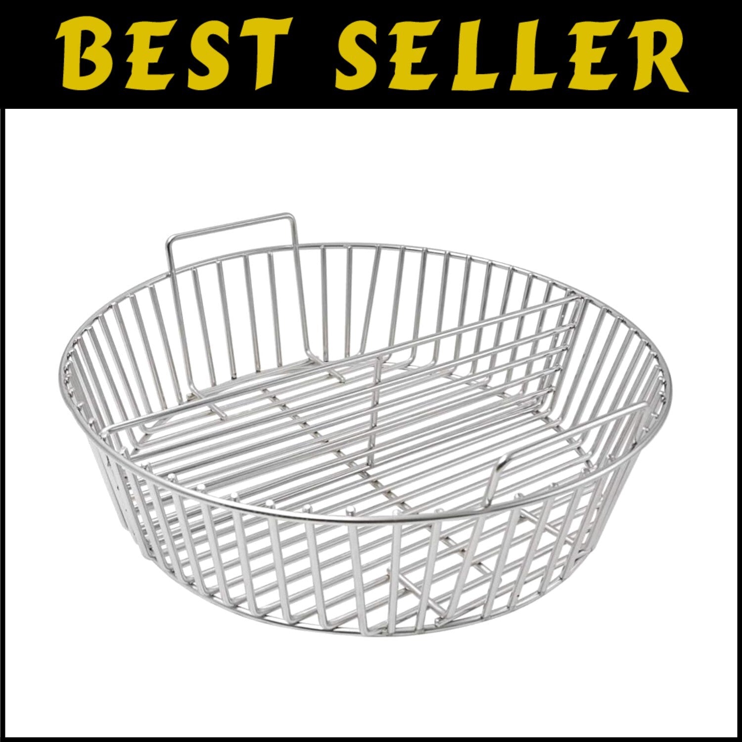 Premium Stainless Steel Charcoal Ash Basket for X-Large Big Green Egg Grills