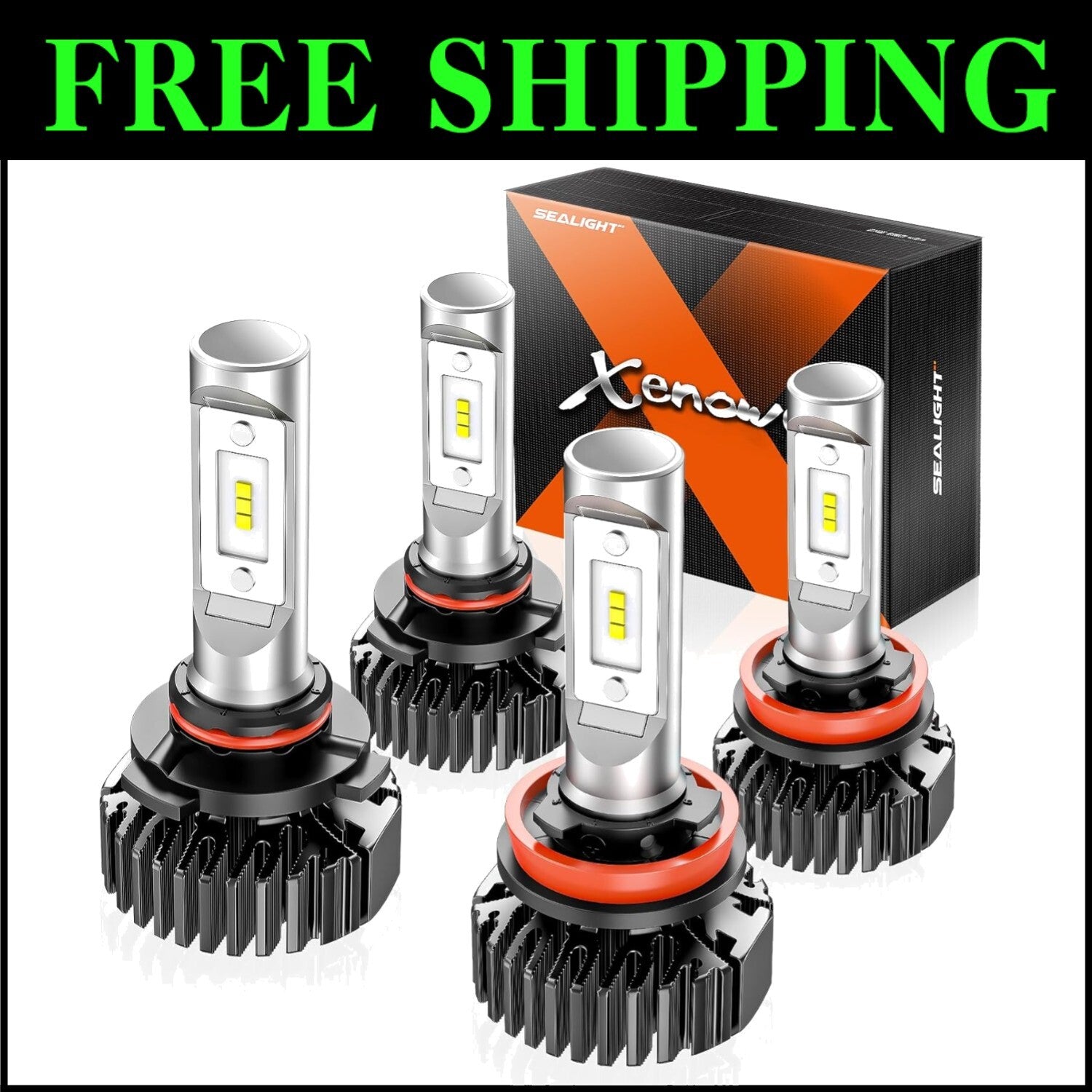 Safety-First 9005 H11 Fog Bulbs with Focus Beam Design - Enhance Night Driving