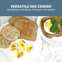 Load image into Gallery viewer, 2-Slice Toaster and Egg Cooker Duo with Removable Meat Tray - Modern Design