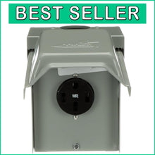 Load image into Gallery viewer, Weatherproof 50A RV Outlet with GFCI - Safe Temporary Power Supply Solution