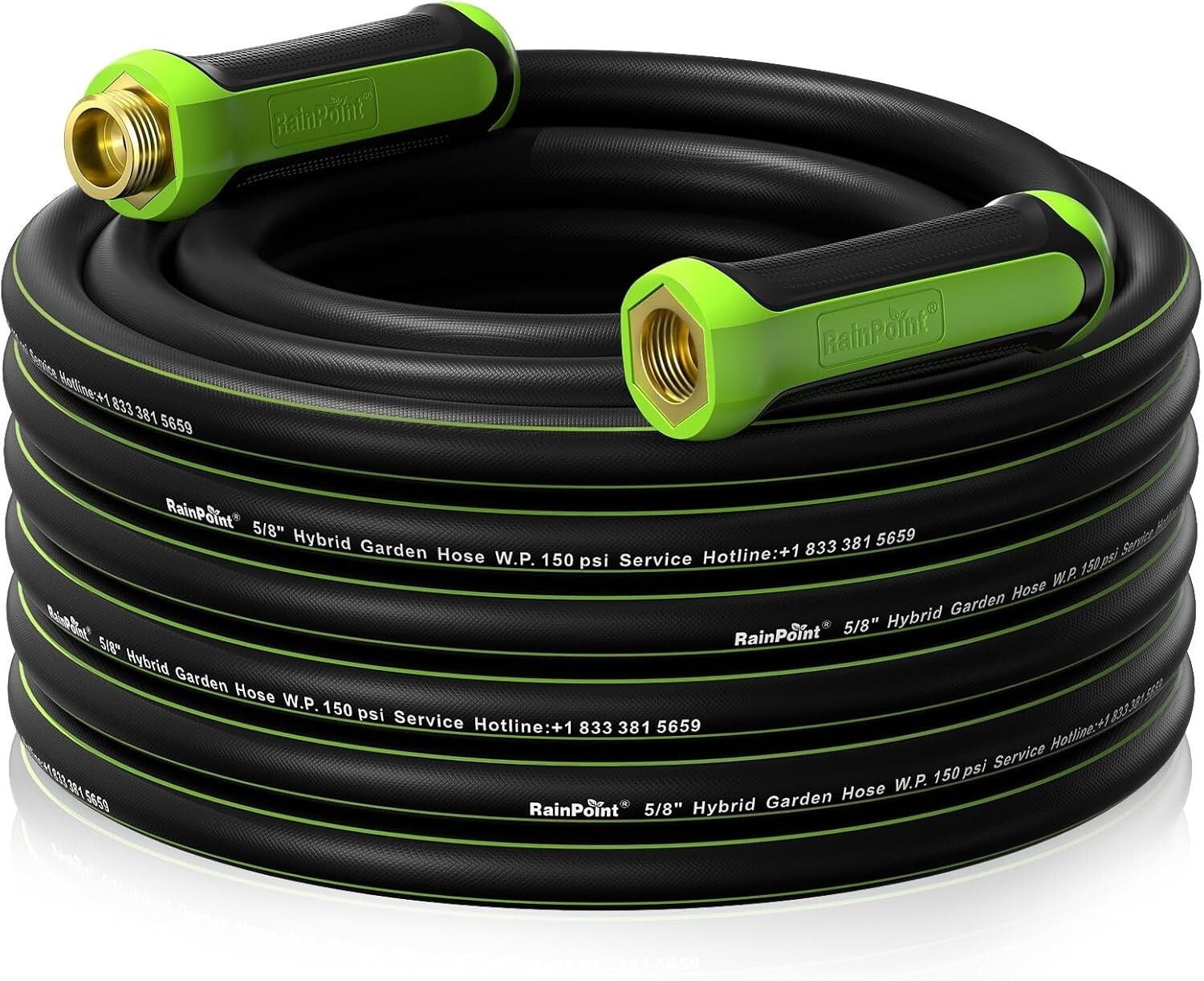 Lightweight 50ft Water Hose with Rotating Handle - Ideal for Yard & Car Wash