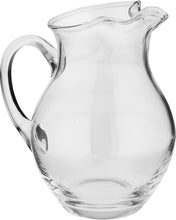 Load image into Gallery viewer, Napoli Clear Glass Beverage Pitcher – Perfect for Entertaining Up to 70 Ounces