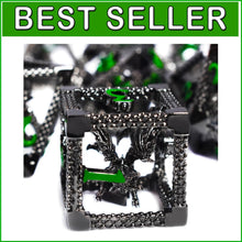 Load image into Gallery viewer, Fantasy-Inspired 7pc Metal Dice Set - Lightweight &amp; Attractive for Gamers