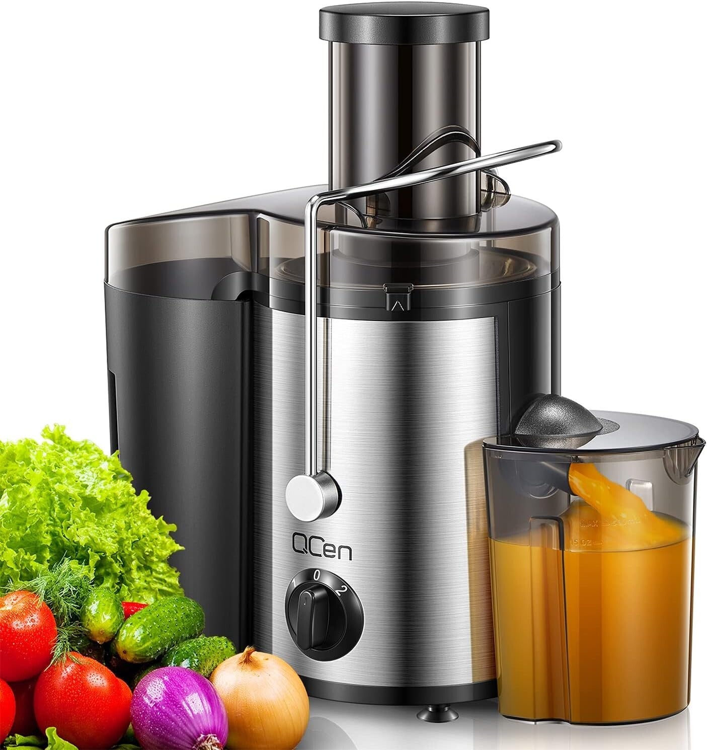 Centrifugal Juicer Extractor - 500W Power, BPA-Free, with Locking Safety Design