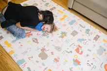 Load image into Gallery viewer, Large Zig Zag Play Mat: Reversible, Waterproof &amp; Non-Toxic for Kids 82'' x 55''