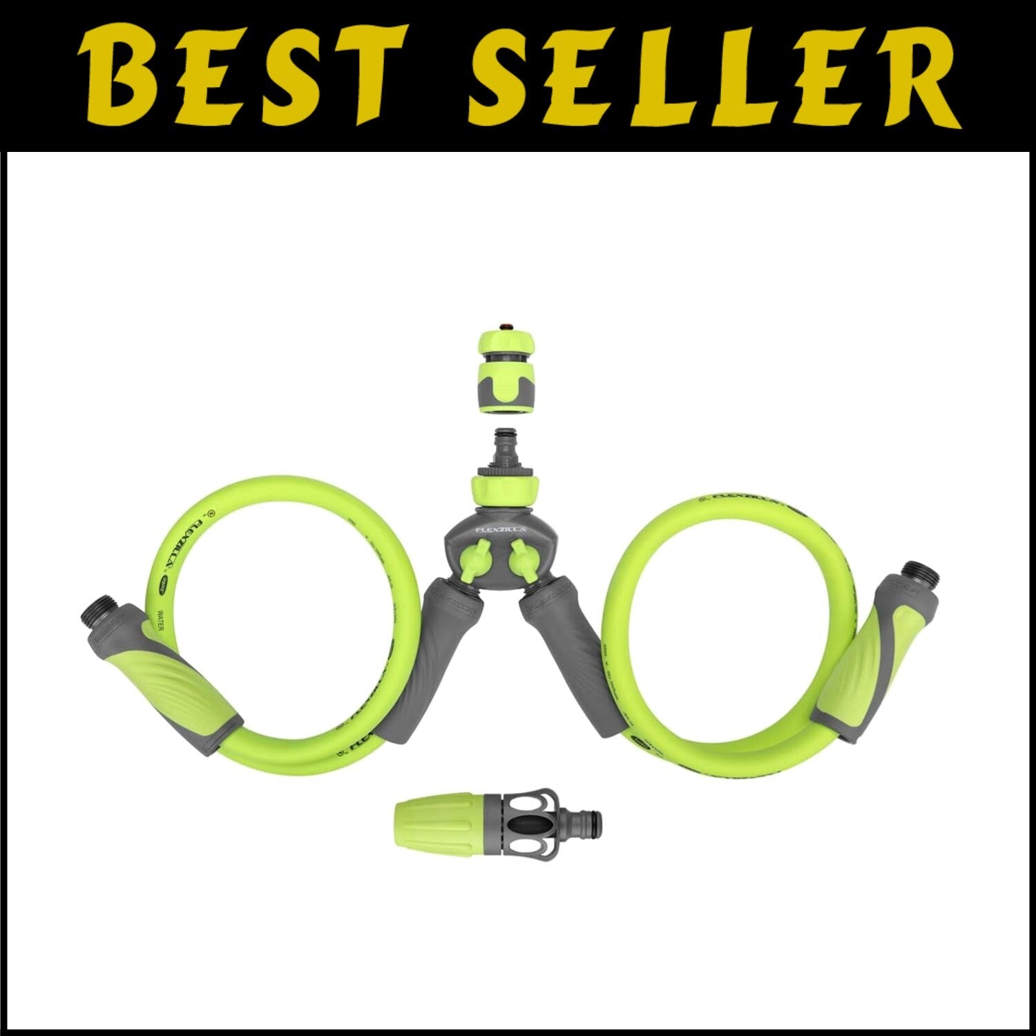Convenient 6-Piece Outboard Motor Flush Kit with SwivelGrip Hoses - ZillaGreen
