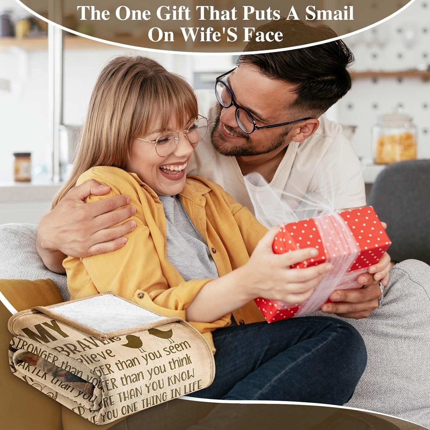 Lightweight Love Letter Blanket for Wife – Ideal Birthday & Anniversary Gift