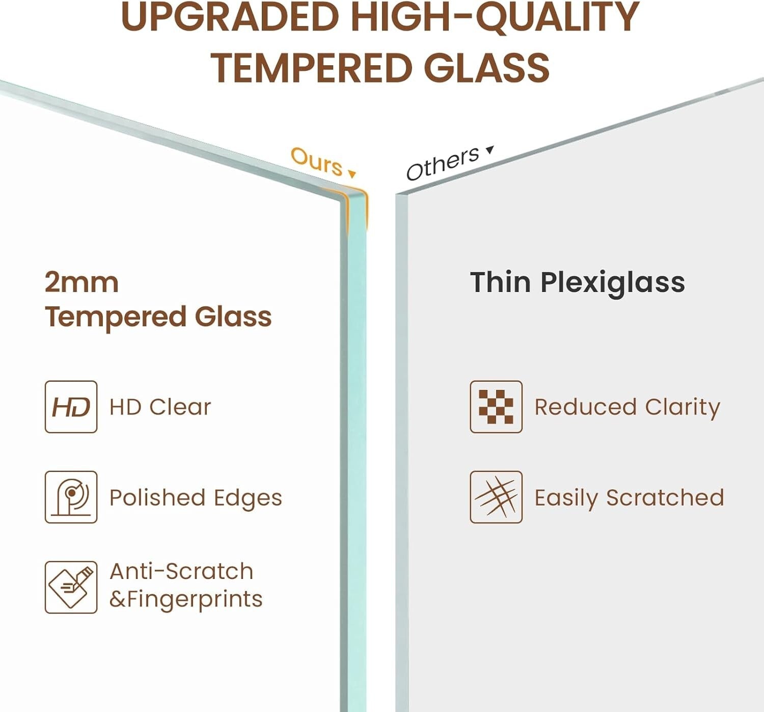 17x23 Gold Aluminum Picture Frame with HD Tempered Glass - Dual Display Elegance