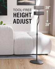 Load image into Gallery viewer, Pair of Adjustable Speaker Stands for Satellite Speakers - Lightweight &amp; Sturdy
