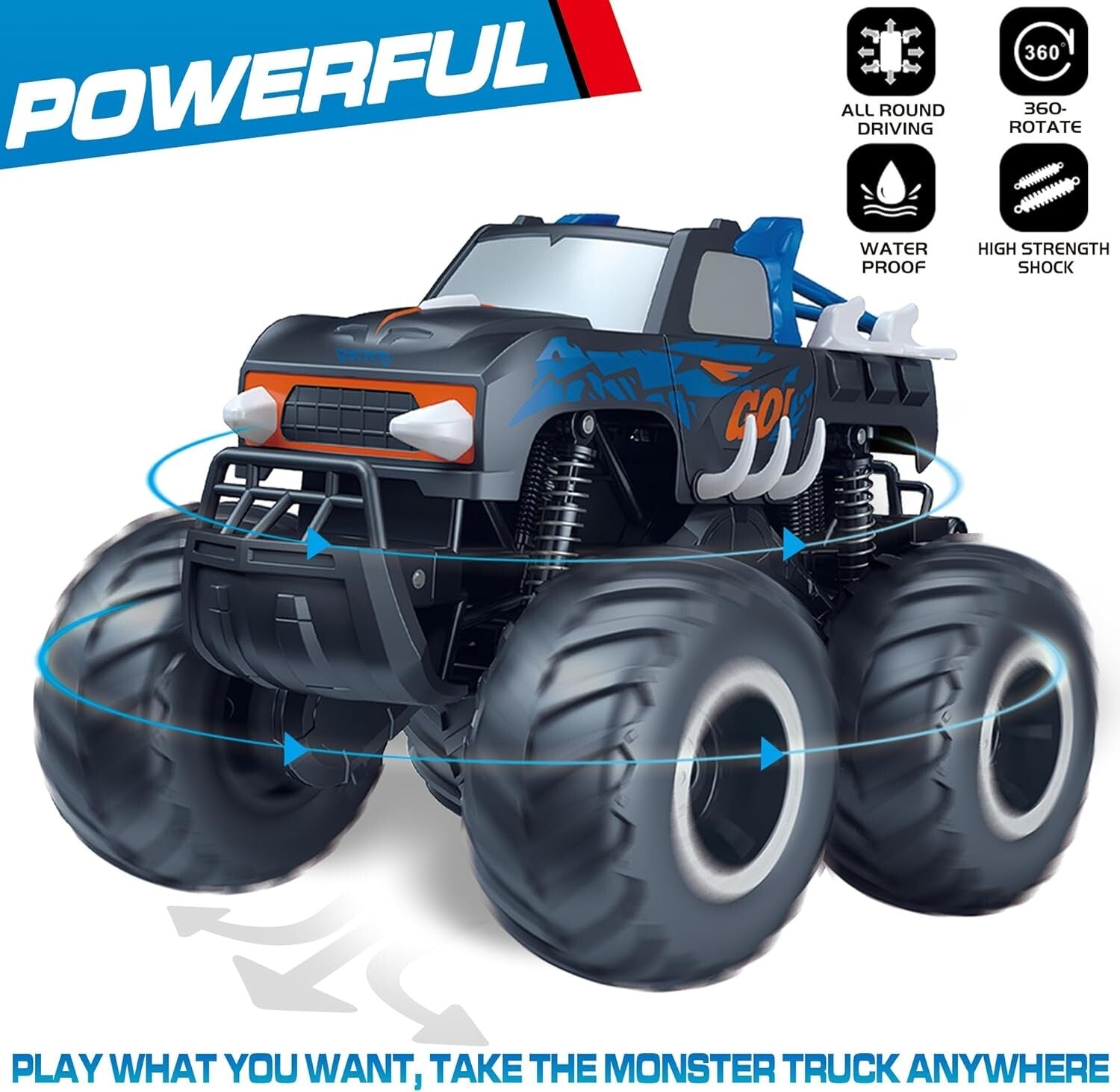 4WD Amphibious Remote Control Truck - Thrilling 1:16 Scale Toy for Kids