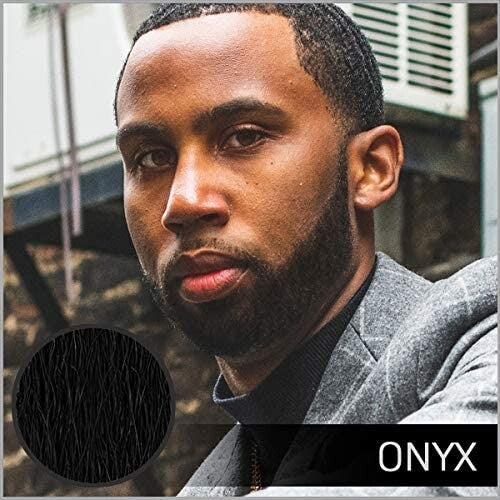 Instant Brush-On Beard Color in Onyx Black - Quick Dry & Travel-Friendly 2 Pack