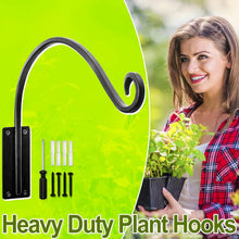 Load image into Gallery viewer, Durable Outdoor Hanging Plant Hook for Flower Pots and Bird Feeders - 100 lbs