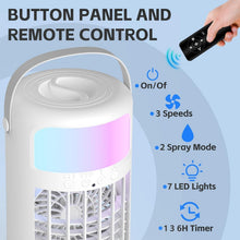 Load image into Gallery viewer, Lightweight USB-Powered 4-in-1 Air Conditioner &amp; Humidifier for Home or Camping