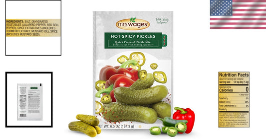Zesty Jalapeno Pickle Mix - 12 Pack, Kosher & Quick for Flavorful Summer Snacks
