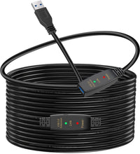 Load image into Gallery viewer, Durable USB 3.0 Extension Cable 30ft - Gold-Plated Connectors for Superior Speed