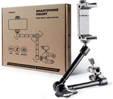 Load image into Gallery viewer, Versatile Boat &amp; Kayak Smartphone Mount with C-Clamp &amp; T-Bolt - Matte Black