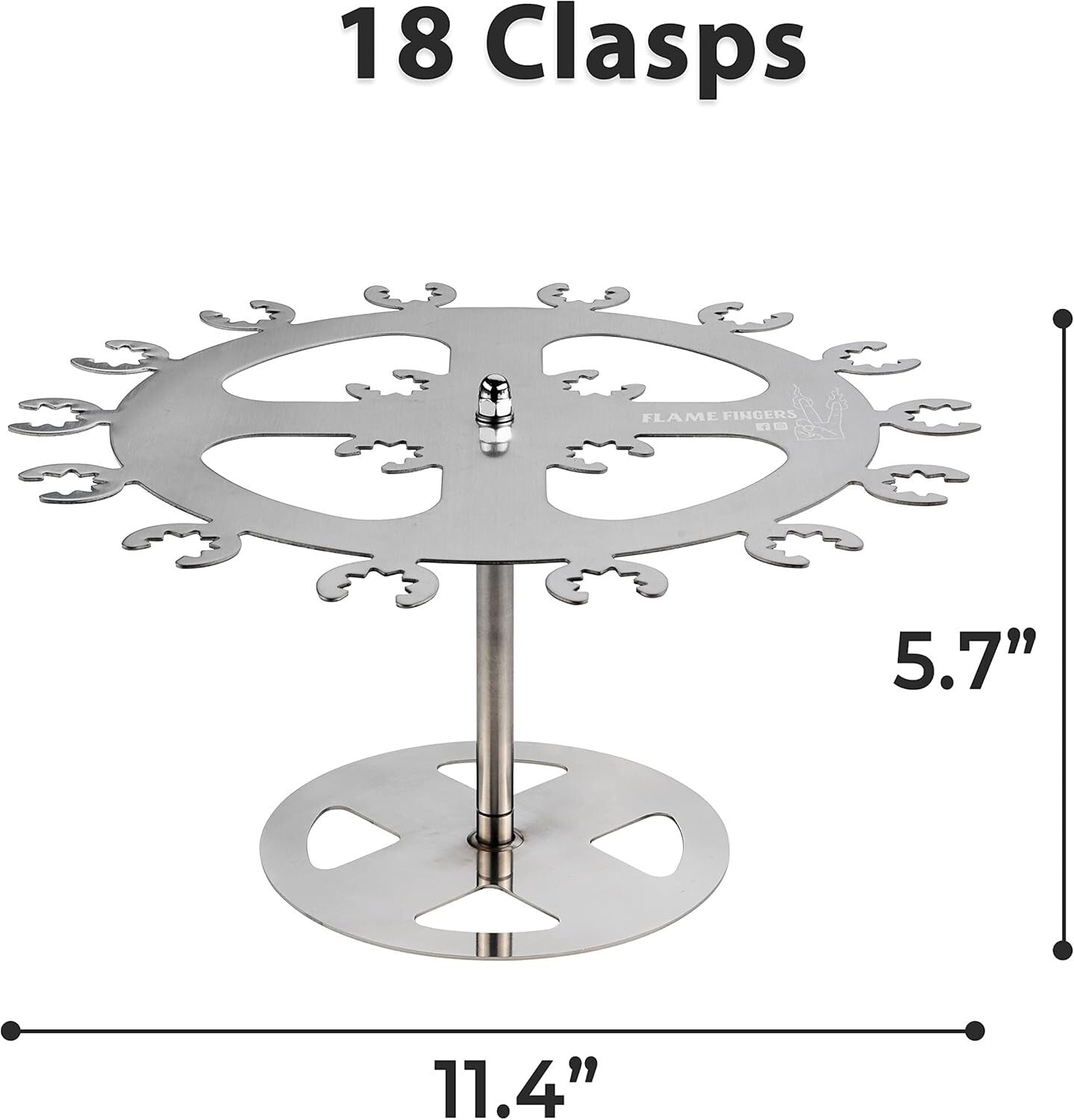 Durable 304 Stainless Steel Chicken Rack - Holds 18 Drumsticks, Wings & More